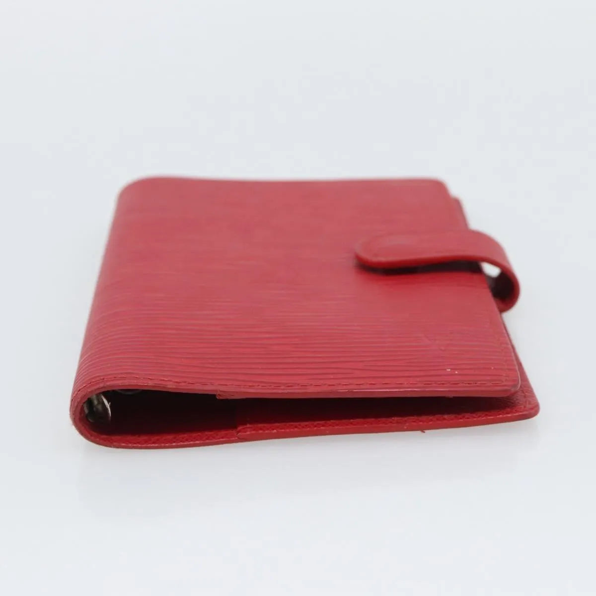 Louis Vuitton Agenda Cover Damier, Red, Leather, Clutch