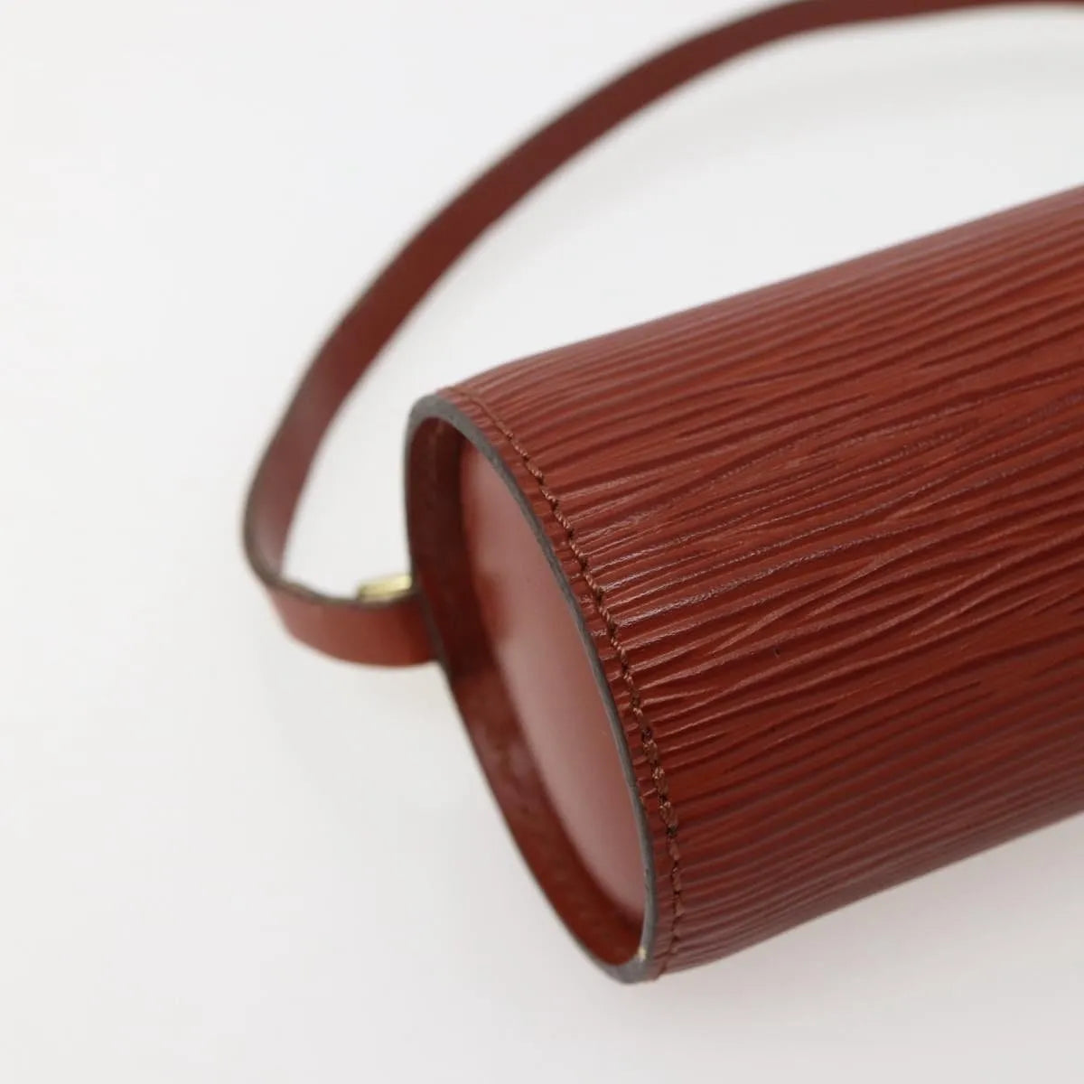 Louis Vuitton Soufflot Pochette Epi Leather, Brown, Leather, Clutch