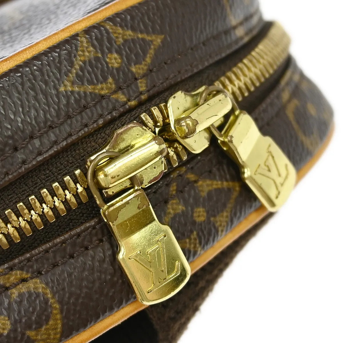 Louis Vuitton Pochette Gange Monogram Canvas, Brown, Canvas, Clutch