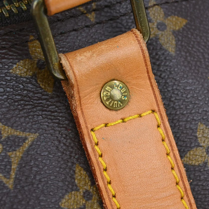 Louis Vuitton Keepall Bandoulière Monogram, Brown, Canvas, Travel Bag