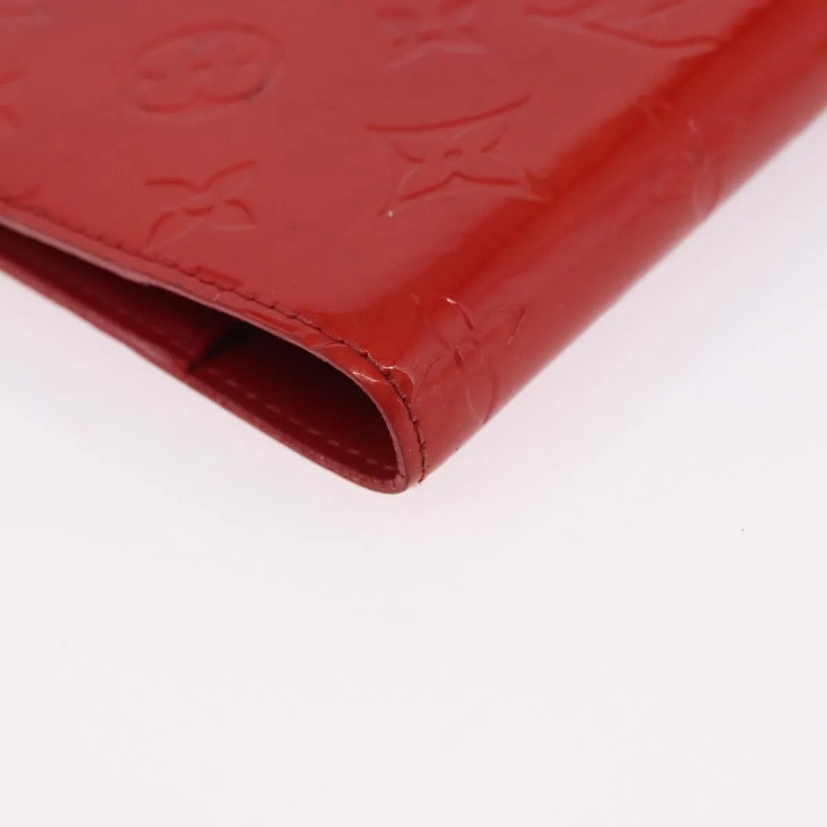 Louis Vuitton Agenda Cover Patent, Red, Patent Leather, Clutch
