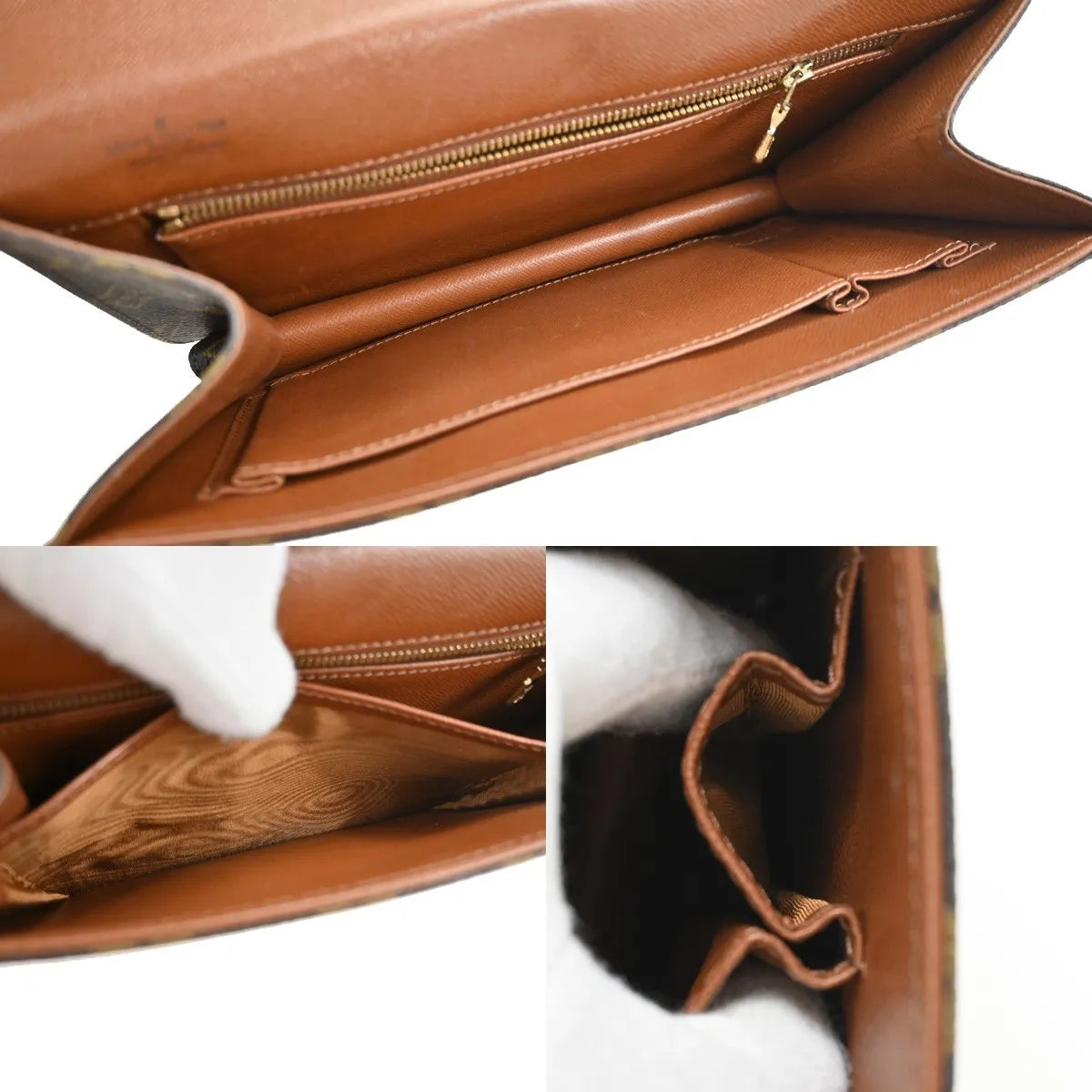 Louis Vuitton Dame Pochette Monogram Canvas, Brown, Canvas, Clutch