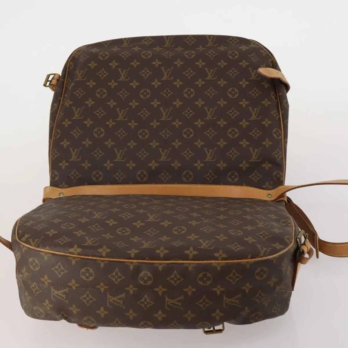 Louis Vuitton Saumur Monogram Canvas, Brown, Canvas, Shoulder Bag