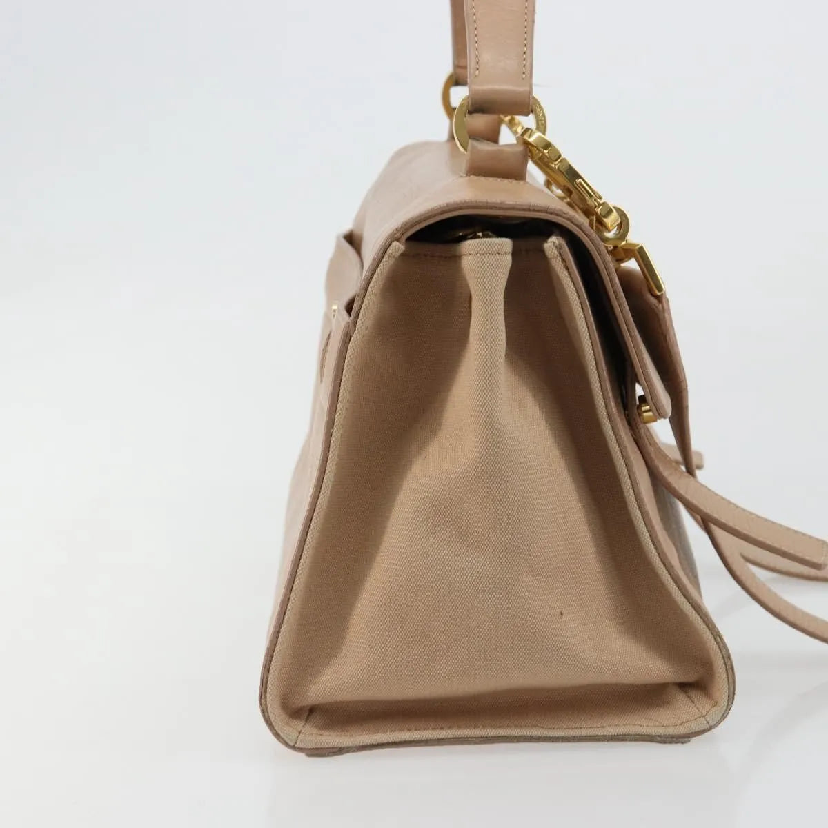 Saint Laurent Muse Two Leather, Beige, Leather, Handbag