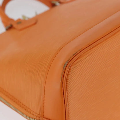 Louis Vuitton Alma Epi, Orange, Leather, Handbag