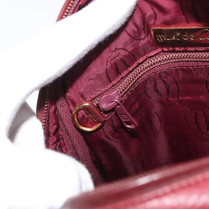 cartier Tasseled Must de Cartier Leather, Burgundy, Leather, Shoulder Bag