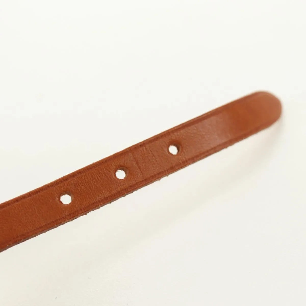 Hermes Hapi 3 Leather with Metal, Brown, Leather, Bracelet