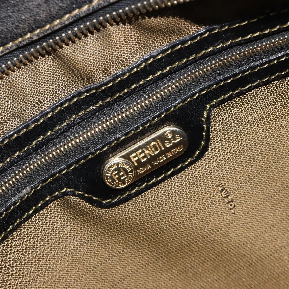 Fendi Chef Hobo Zucca Canvas, Brown, Canvas, Shoulder Bag