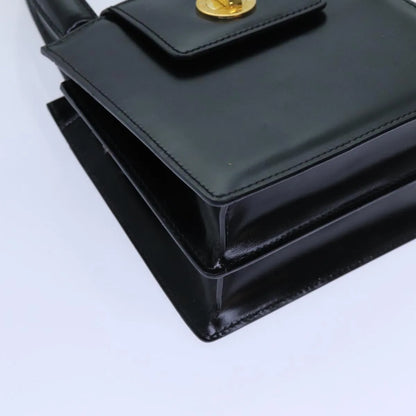 Bvlgari Handbag Leather, Black, Leather, Handbag