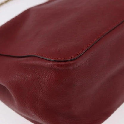 Chloe Elsie Crossbody Flap Leather, Red, Leather, Handbag