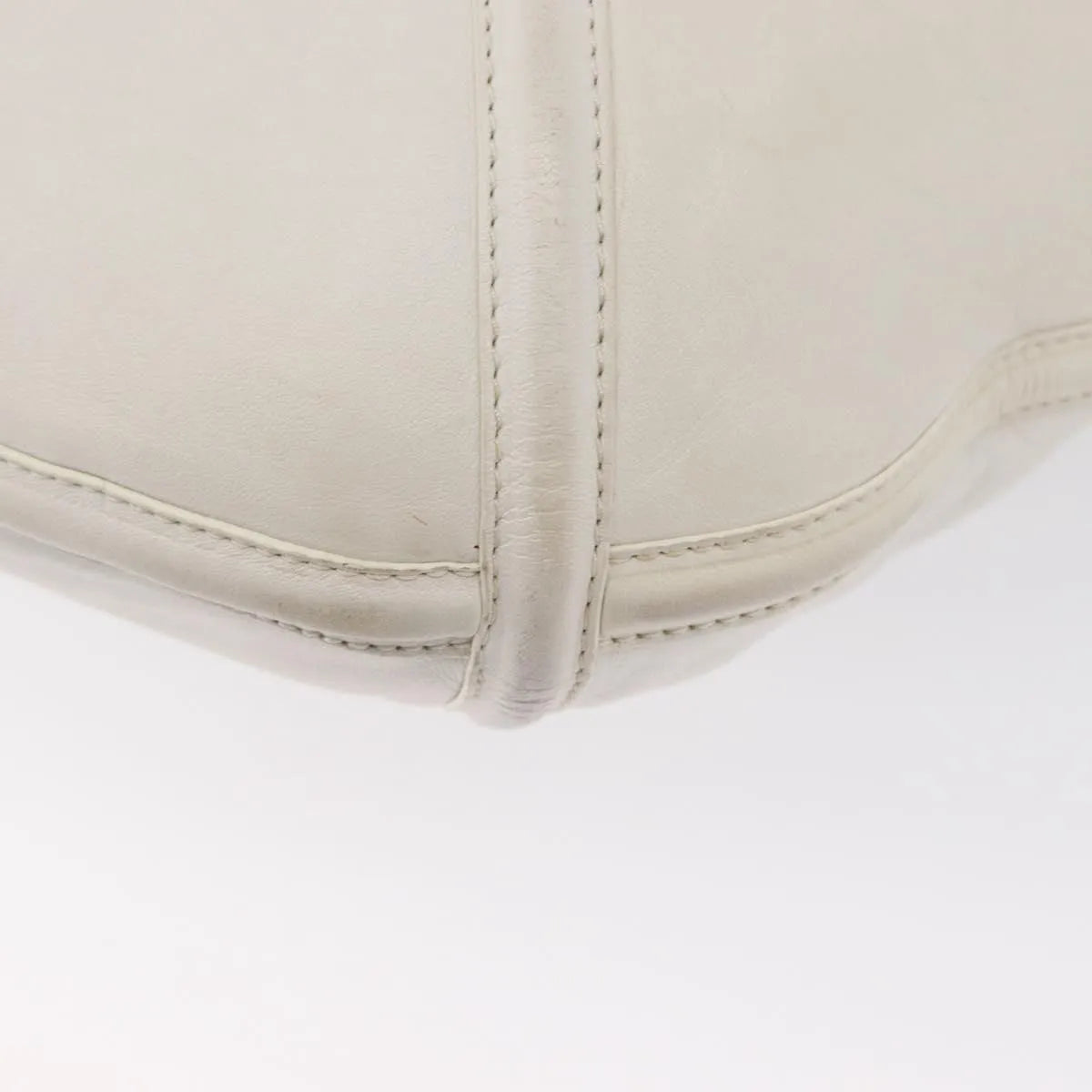 Loewe Anagram Leather, White, Leather, Shoulder Bag
