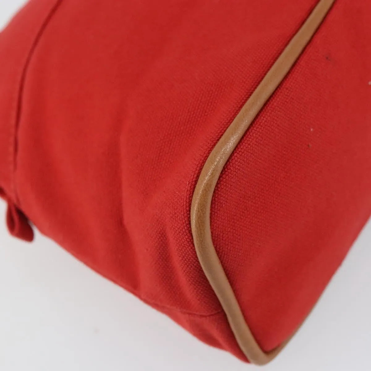 Hermes Bolide Canvas, Red, Canvas, Clutch