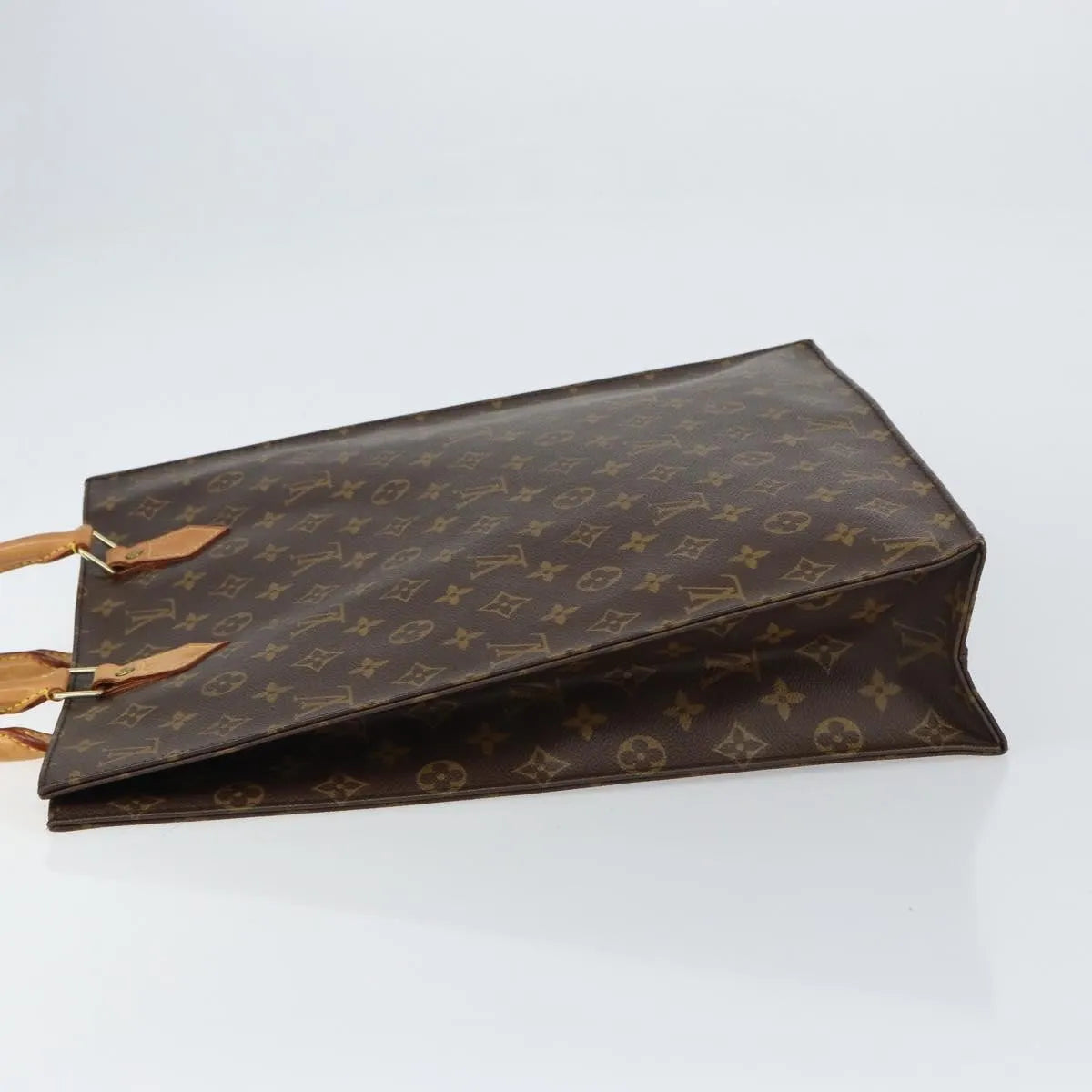 Louis Vuitton Sac Plat Monogram Canvas, Brown, Canvas, Handbag