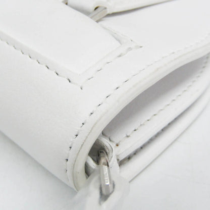 Burberry Olympia Flap Leather, White, Leather, Shoulder Bag