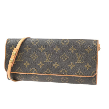 Louis Vuitton Twin Monogram Canvas, Brown, Canvas, Clutch