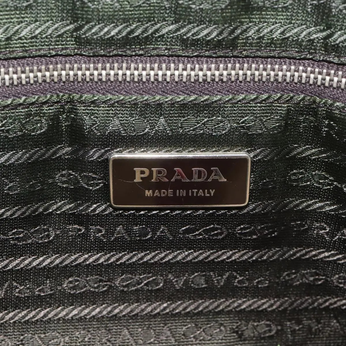 Prada Promenade Tote Canvas and Leather, Beige, Canvas, Shoulder Bag