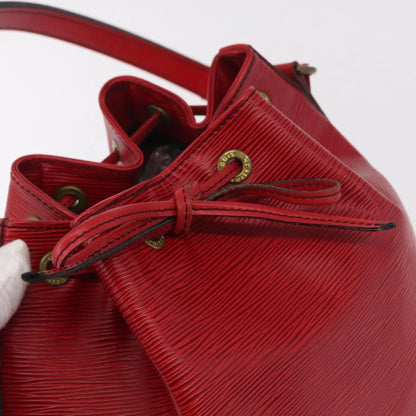 Louis Vuitton Petit Noe Epi Leather, Red, Leather, Shoulder Bag
