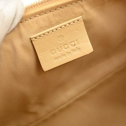 Gucci Web Boat Pochette GG Canvas, Beige, Canvas, Handbag