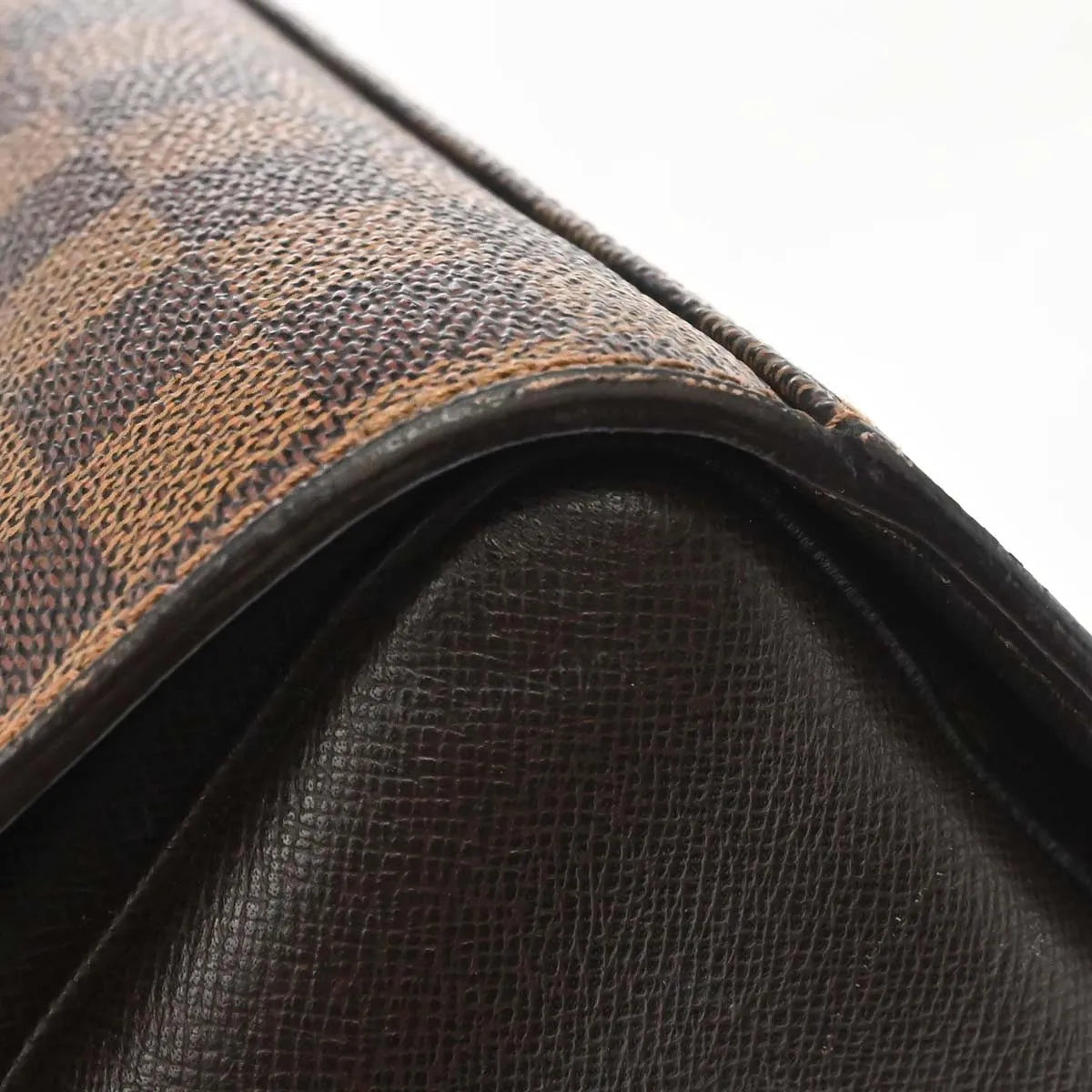 Louis Vuitton Triana Damier, Brown, Canvas, Handbag