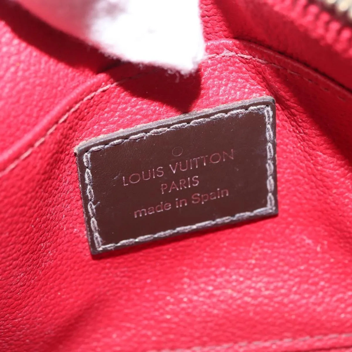 Louis Vuitton Cosmetic Damier, Brown, Canvas, Clutch