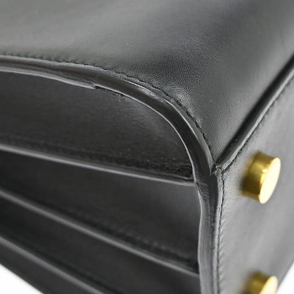 Saint Laurent Sac de Jour Leather, Black, Leather, Handbag