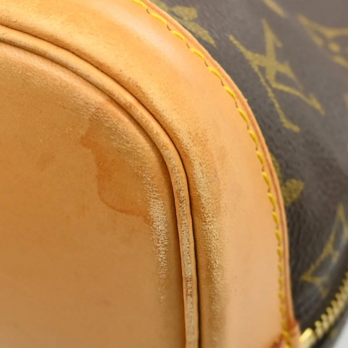 Louis Vuitton Alma Monogram, Brown, Canvas, Handbag