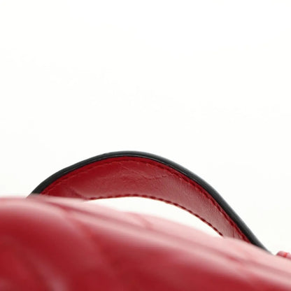 Gucci GG Marmont Vanity Matelasse Leather, Red, Leather, Backpack