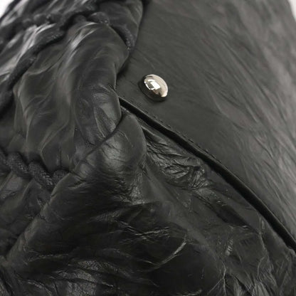 Chanel Ultra Stitch Chain Tote Quilted Calfskin, Black, Leather, Tote Bag