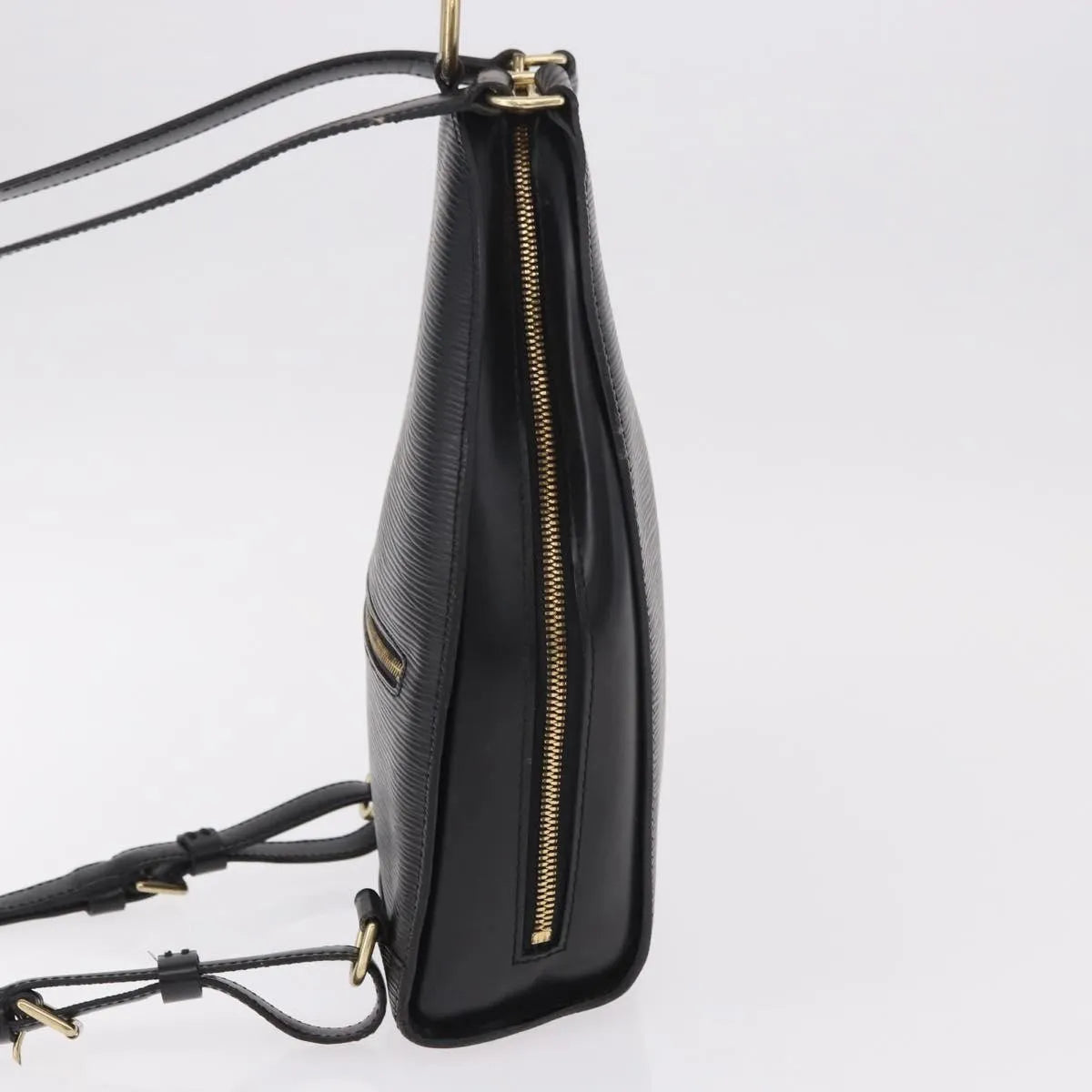 Louis Vuitton Mabillon Epi Leather, Black, Leather, Backpack