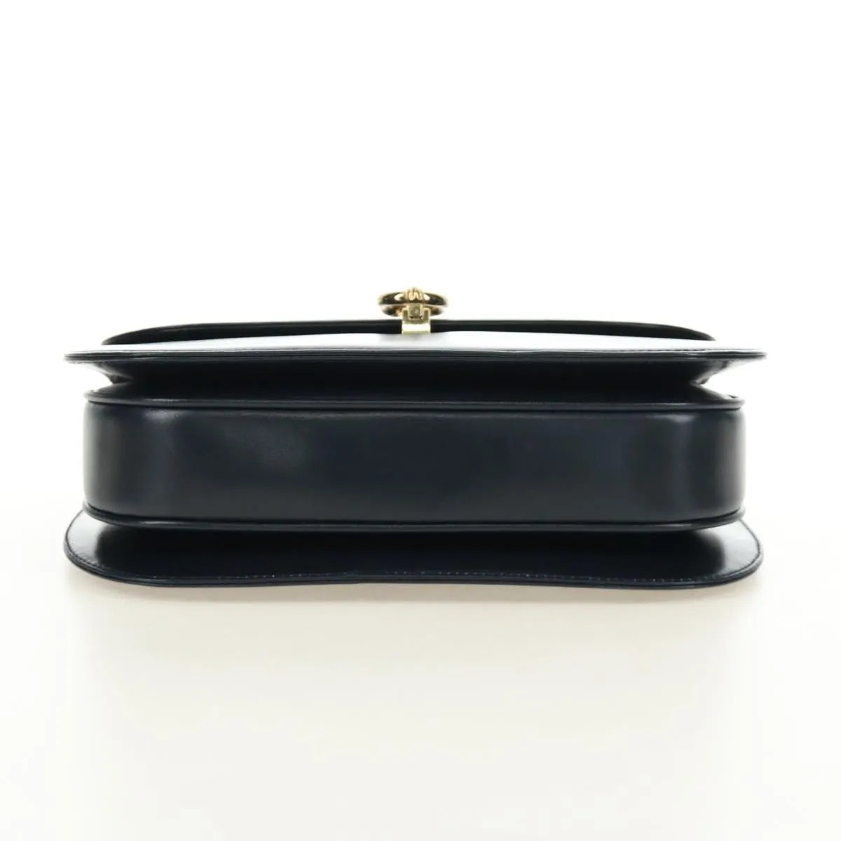 Gucci Chain Flap Leather, Navy, Leather, Shoulder Bag