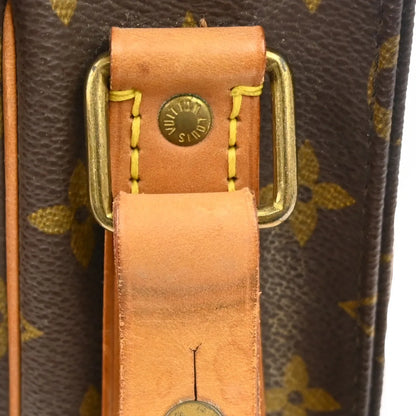 Louis Vuitton Cartouchiere Monogram Canvas, Brown, Canvas, Shoulder Bag