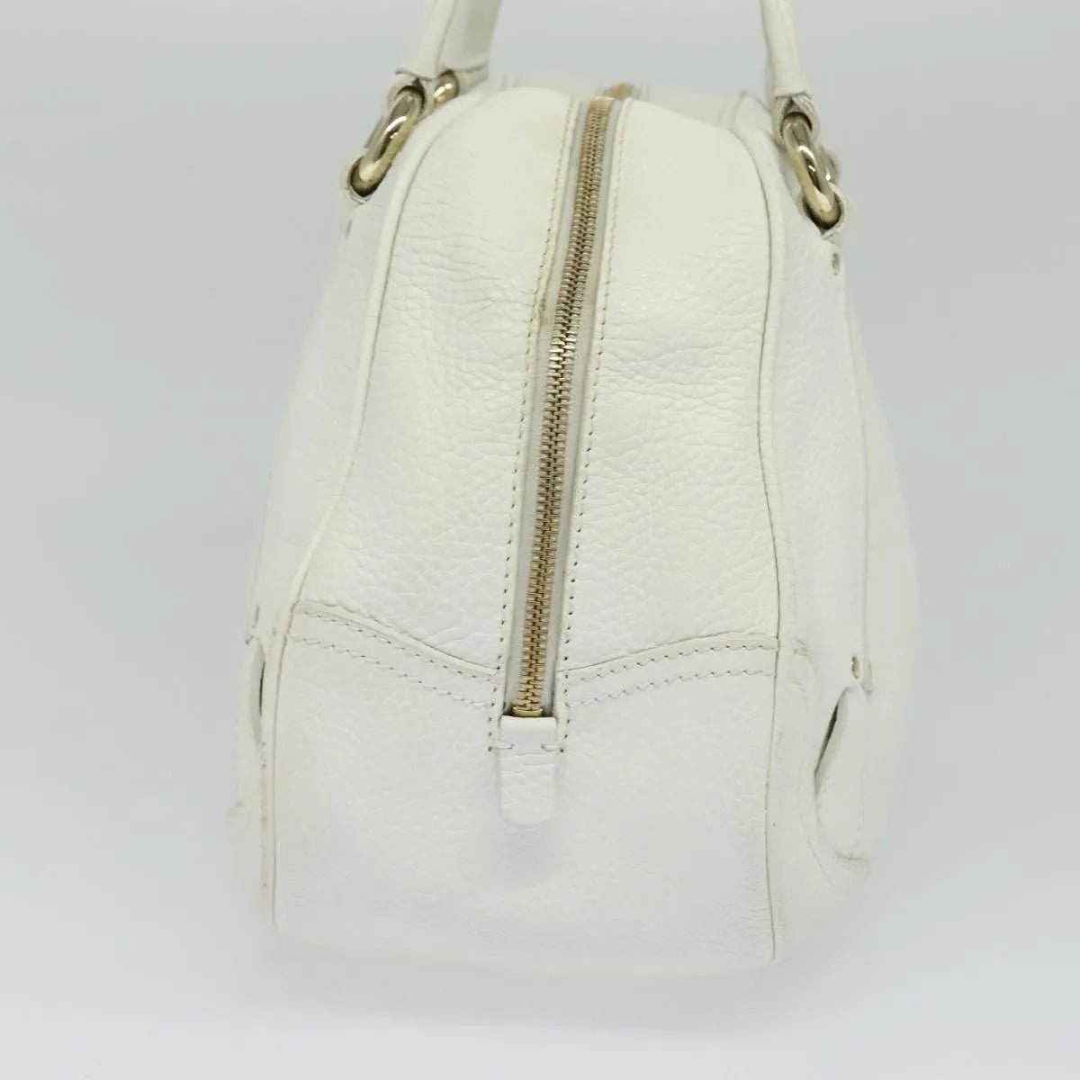 Celine vintage Leather, White, Leather, Handbag