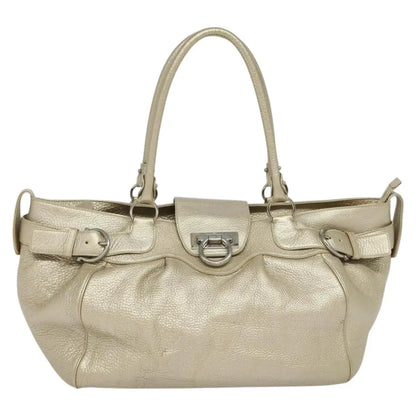 Salvatore Ferragamo Gancini Tote Leather, Multicolour, Leather, Tote Bag