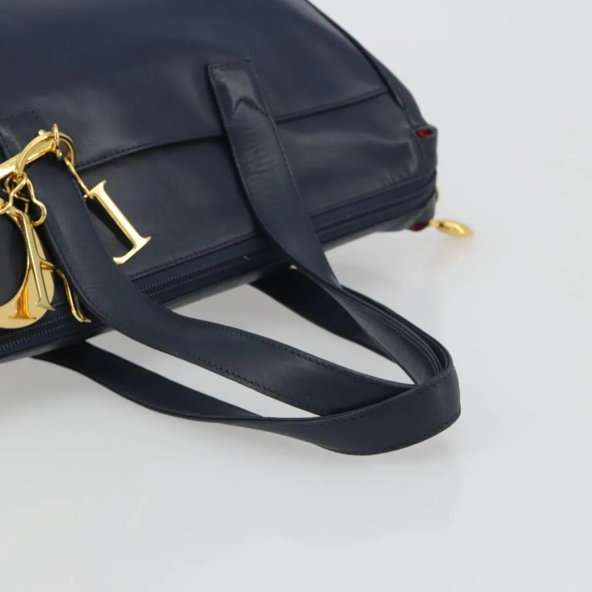 Christian Dior Vintage Leather, Navy, Leather, Handbag