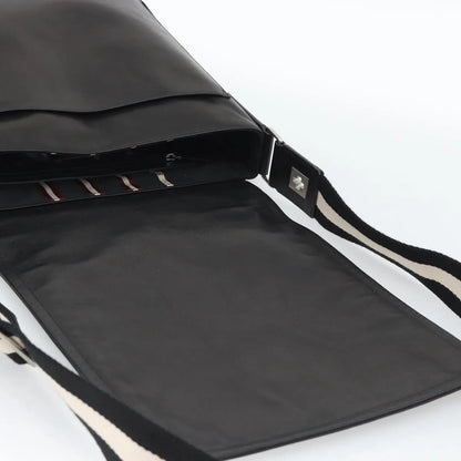 Bally Vintage Leather, Black, Leather, Shoulder Bag