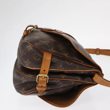 Louis Vuitton Saumur Monogram Canvas, Brown, Canvas, Shoulder Bag