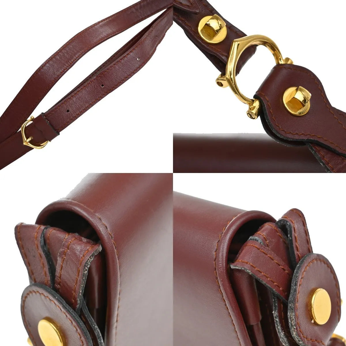 Cartier Must de Cartier Leather, Red, Leather, Shoulder Bag
