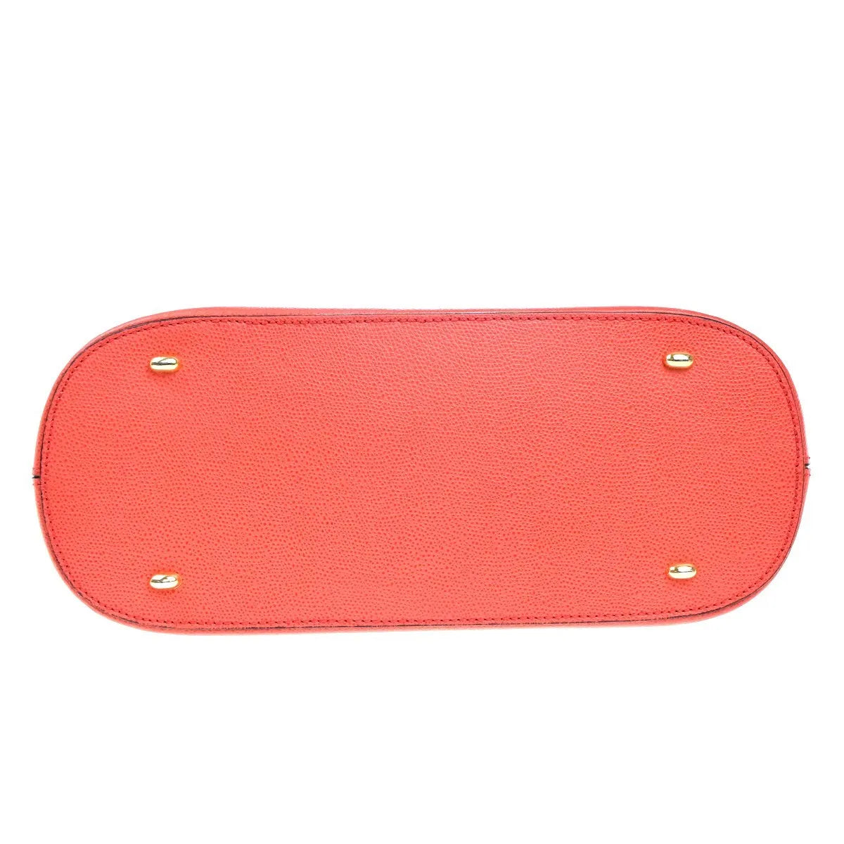 Celine Vintage Convertible Bowler Leather, Red, Leather, Handbag