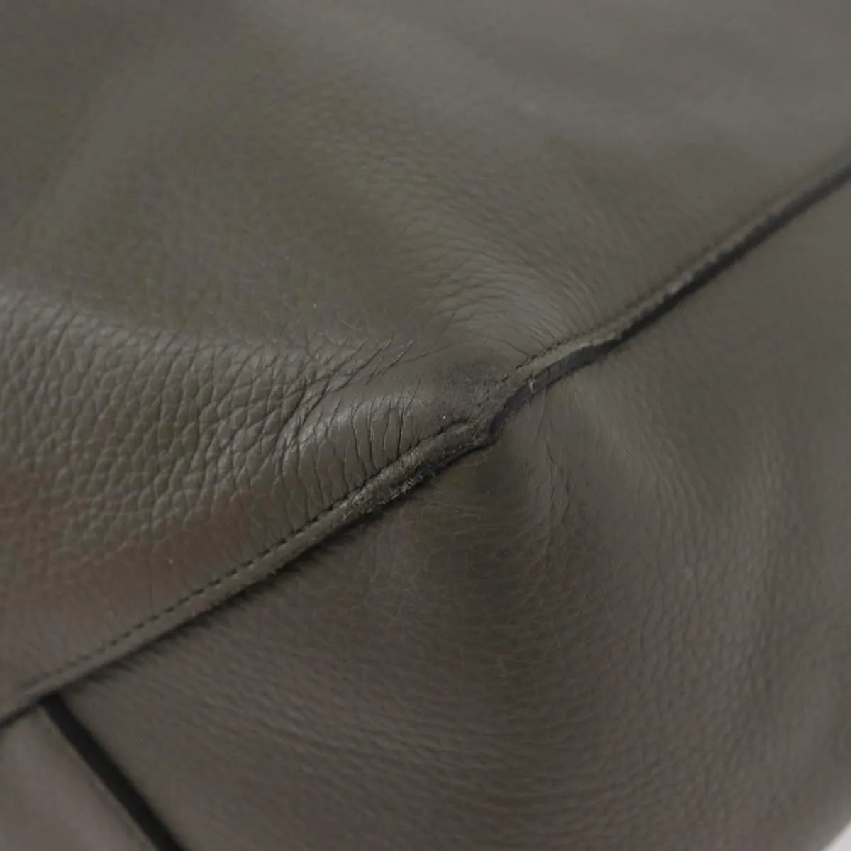 Celine Phantom Cabas Tote Leather, Gray, Leather, Tote Bag