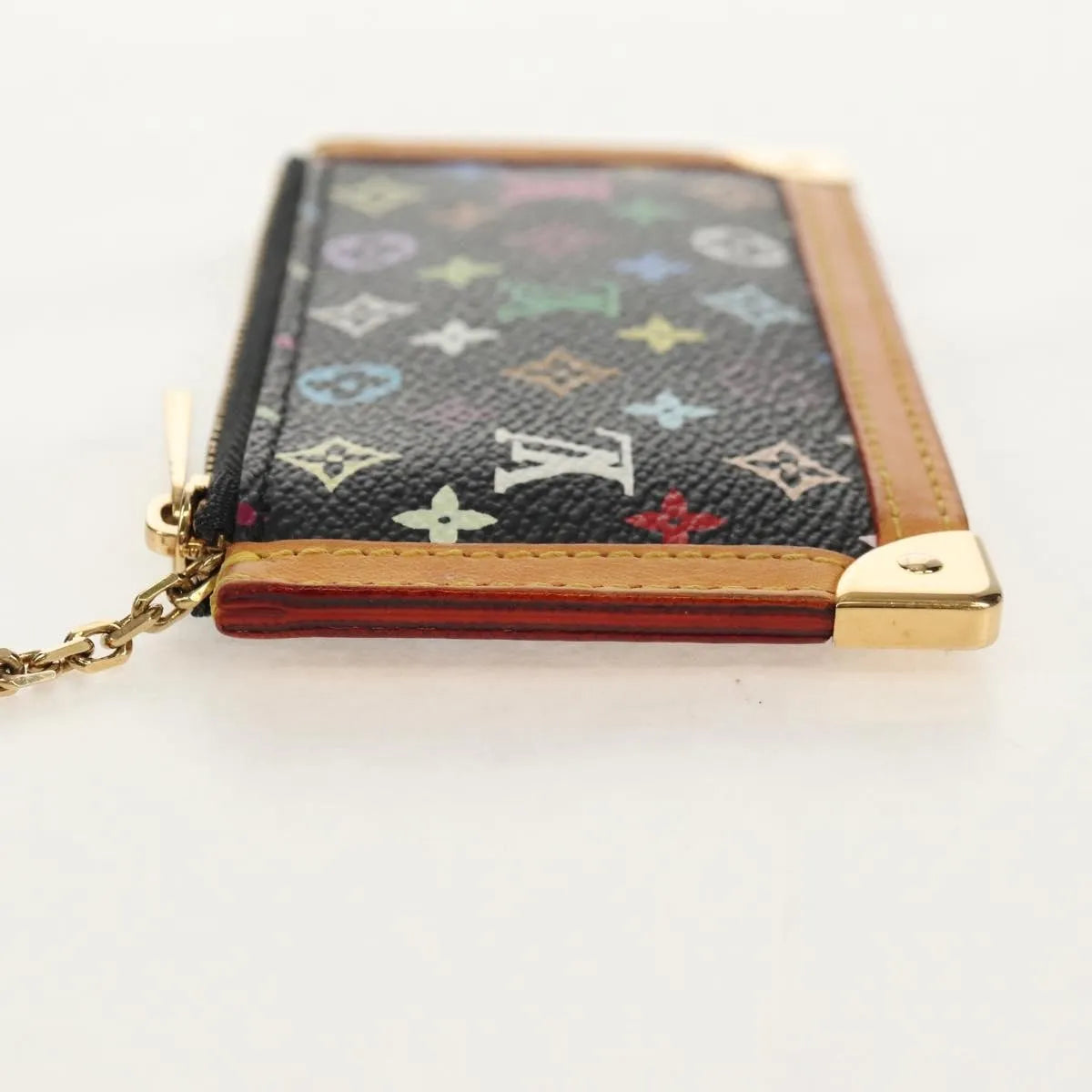 Louis Vuitton Pochette Clés Monogram Canvas, Black, Canvas, Wallet