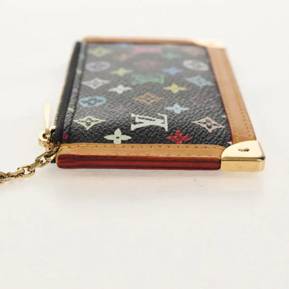 Louis Vuitton Pochette Clés Monogram Canvas, Black, Canvas, Wallet
