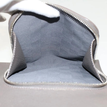 Louis Vuitton Naxos Leather, Gray, Leather, Shoulder Bag