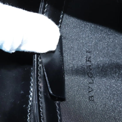 Bvlgari Handbag Leather, Black, Leather, Handbag