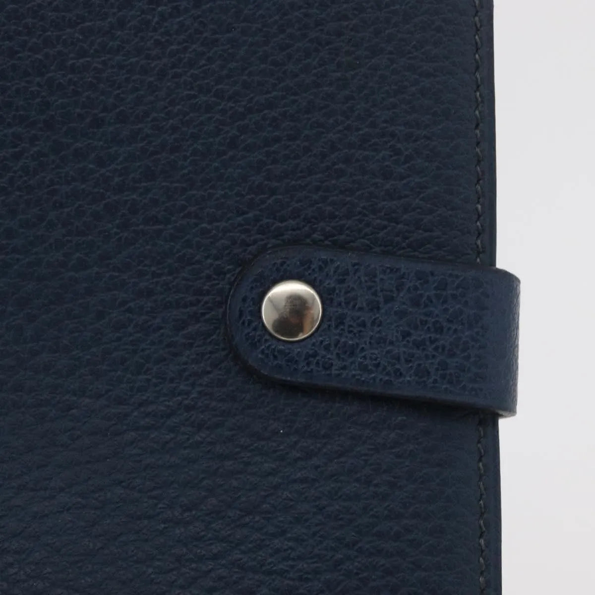 Hermes Agenda Cover Epsom, Navy, Leather, Clutch