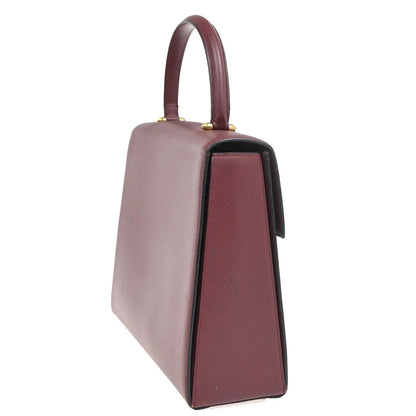 Cartier Must De Cartier Leather, Burgundy, Leather, Handbag