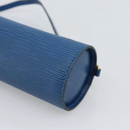Louis Vuitton Soufflot Pochette Epi Leather, Blue, Leather, Clutch