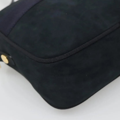 Salvatore Ferragamo Vara Bow camera Suede, Navy, Suede, Shoulder Bag