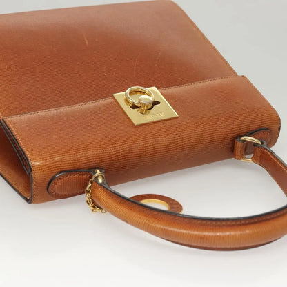Celine vintage Leather, Brown, Leather, Handbag