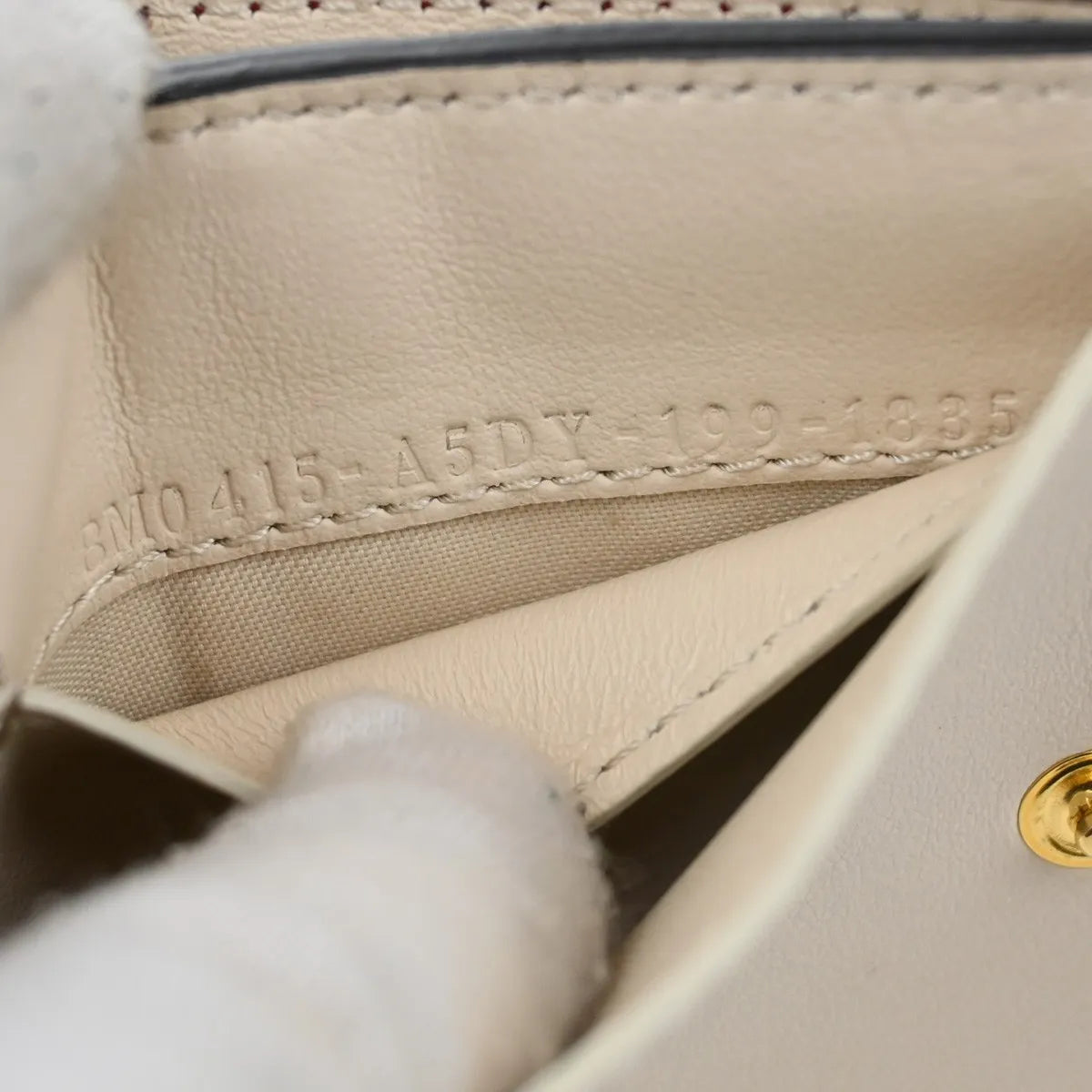Fendi Peekaboo Leather, Red, Leather, Wallet