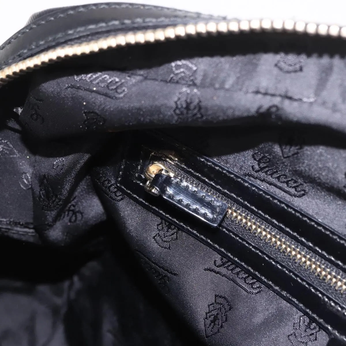 Gucci Pop Bamboo Handle Dialux Coated Canvas, Black, PVC, Handbag